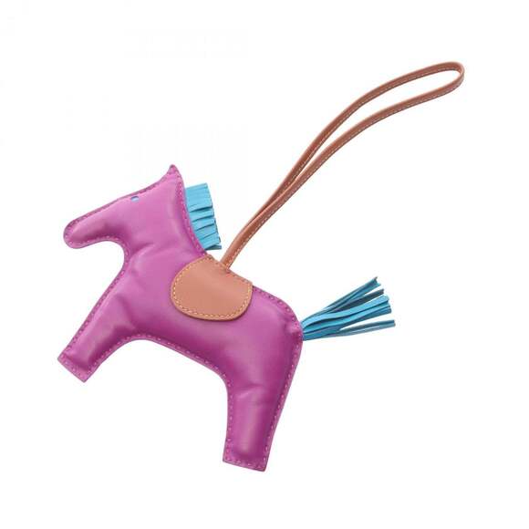 Hermes Hermès Rodeo GM Charm Accessory Leather Anjo Miro Women's Purple Green...